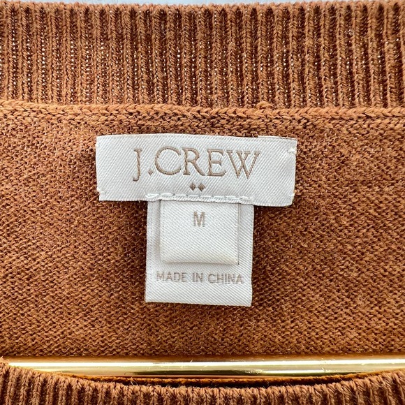 J.Crew Embroidered Alpaca Teddie Wool Sweater Size Medium - Picture 4 of 6